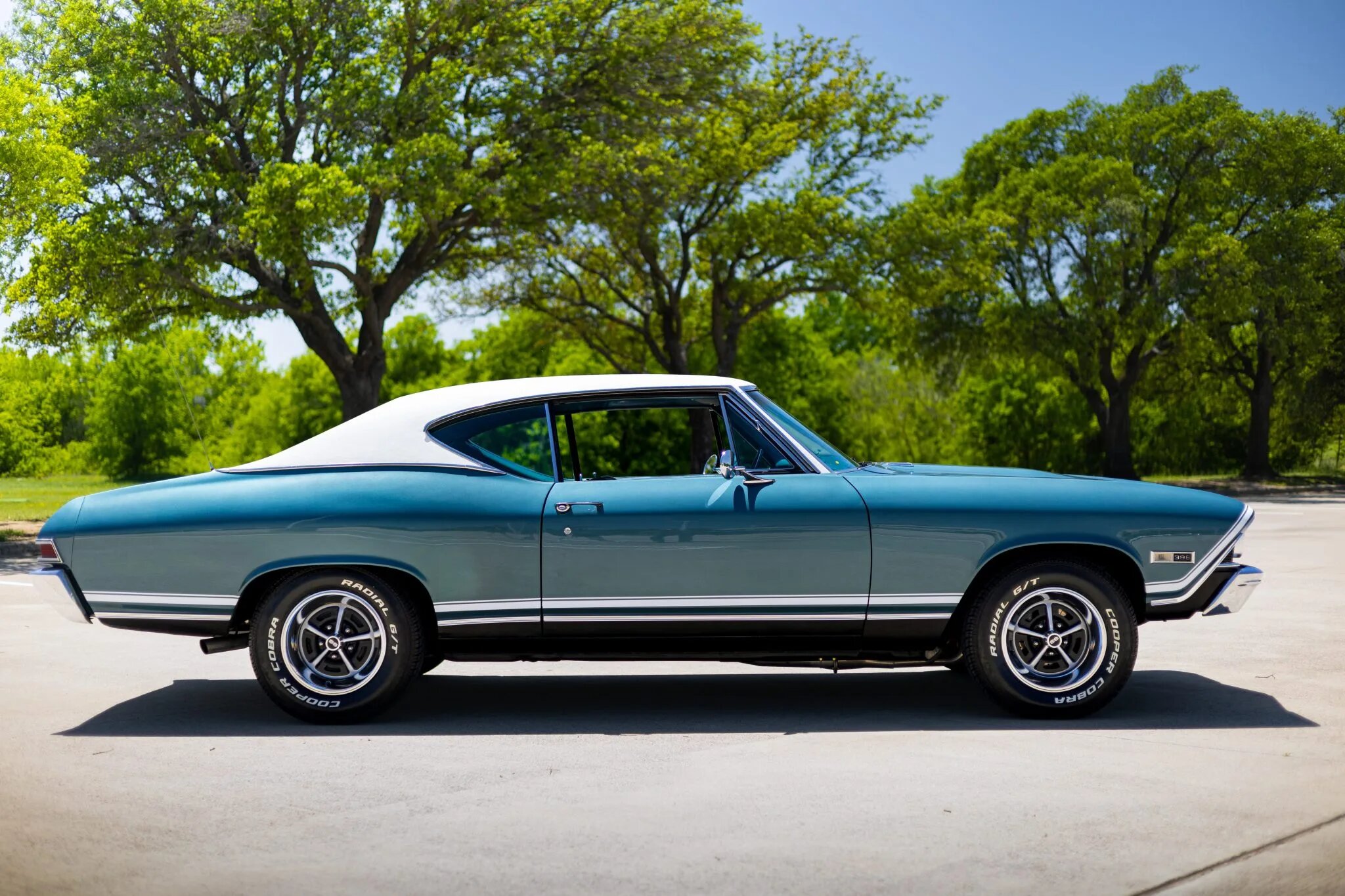 Chevrolet Chevelle Ss V Teal Blue Muscle Vintage Cars