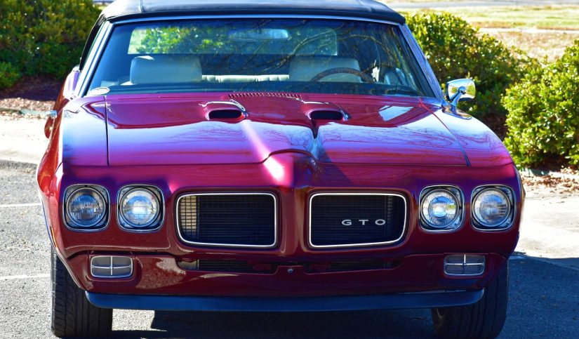 1970 Pontiac GTO Convertible Metallic Red - Muscle Vintage Cars